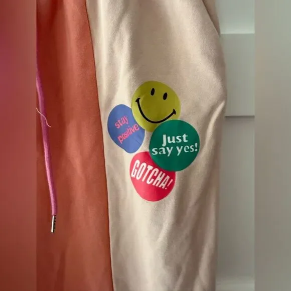 New Easel Good Day Color-block Patchwork Lounge Pant - Picture 6 of 10